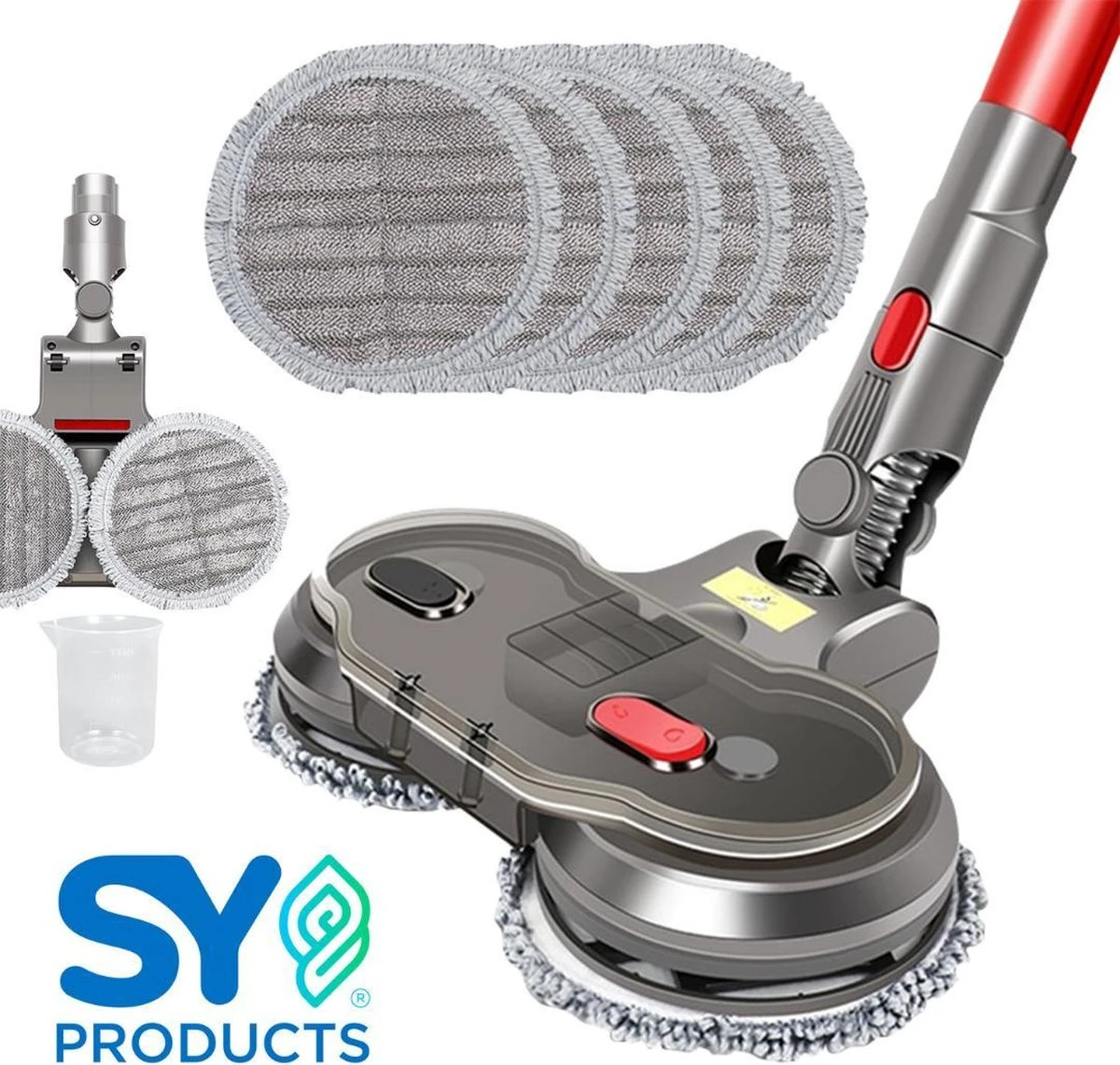 Elektrische Mop Dweil Voor Dyson Steelstofzuiger - Dweilsysteem Voor V7 / V8 / V10 / V11 Series - Vloerwisser - Vloermop 1 Elektrische Mop Dweil Voor Dyson Steelstofzuiger - Dweilsysteem Voor V7 / V8 / V10 / V11 Series - Vloerwisser - Vloermop