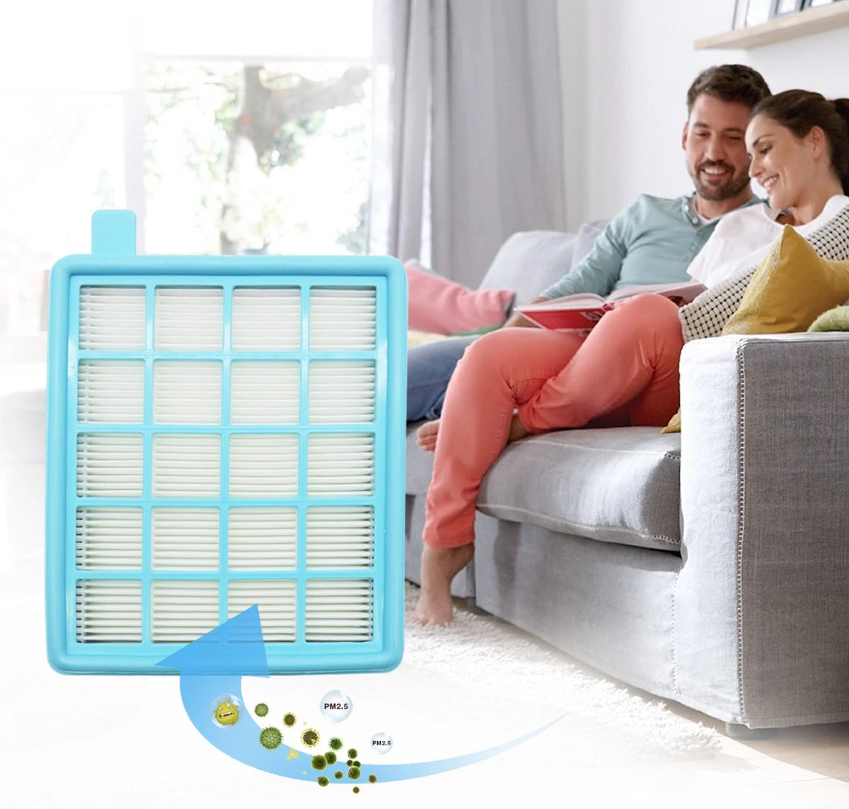 HEPA Filterset - Compatibel Met Philips PowerPro Compact/Active Series FC8058/01 Schuim Foam Motor Filter Set 4 HEPA Filterset - Compatibel Met Philips PowerPro Compact/Active Series FC8058/01 Schuim Foam Motor Filter Set - Afbeelding 4