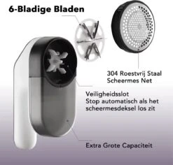 DOWO® - Elektrische Pluizenverwijderaar - Ontpluizer - Draadloos En Oplaadbaar - Pluizentondeuse - 3 Extra Opzetstukken - Zwart 14 DOWO® - Elektrische Pluizenverwijderaar - Ontpluizer - Draadloos En Oplaadbaar - Pluizentondeuse - 3 Extra Opzetstukken - Zwart -Leifheit Store 1200x1146 11