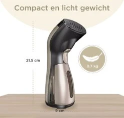 Luxe Kledingstomer - Handstomer - Handstoomreiniger - Stoomstrijkijzer - Stomer Kleding - Voor Op Reis - Goud -Leifheit Store 1200x1146 13