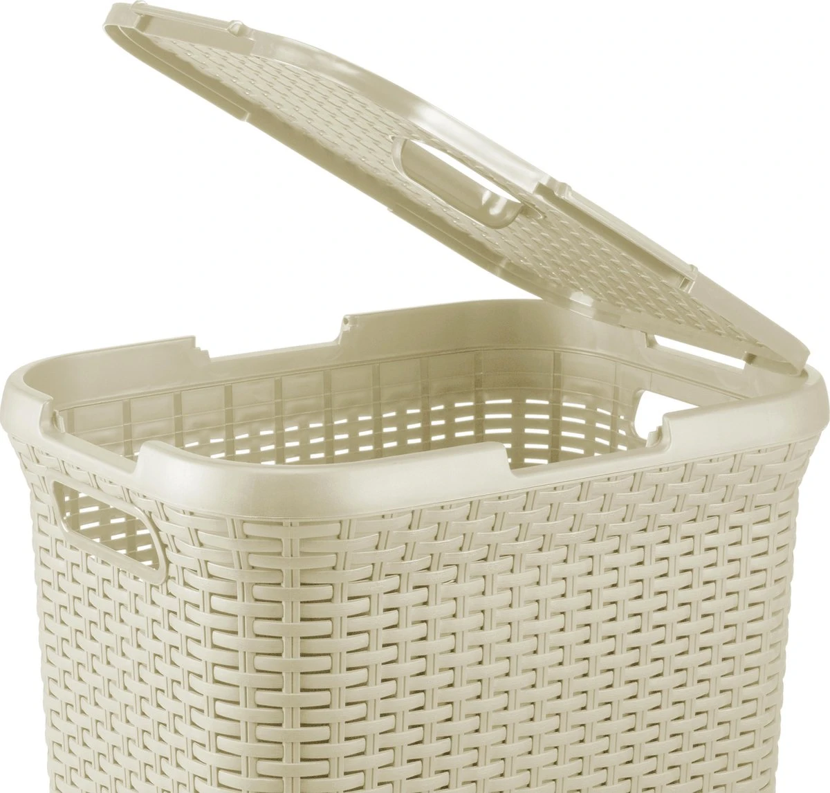 Curver Style Wasmand Met Deksel - 60L - Vintage Wit 12 Curver Style Wasmand Met Deksel - 60L - Vintage Wit - Afbeelding 12