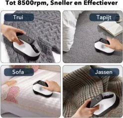 DOWO® - Elektrische Pluizenverwijderaar - Ontpluizer - Draadloos En Oplaadbaar - Pluizentondeuse - 3 Extra Opzetstukken - Zwart 13 DOWO® - Elektrische Pluizenverwijderaar - Ontpluizer - Draadloos En Oplaadbaar - Pluizentondeuse - 3 Extra Opzetstukken - Zwart -Leifheit Store 1200x1148 14