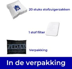 Zedar Stofzuigerzakken Geschikt Voor Bosch - Siemens En Bosch Type G - 20 Stuks -Leifheit Store 1200x1150 17