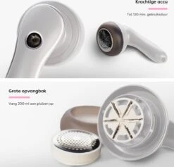 Fineza Pluizenverwijderaar – Electrisch – Ontpluizer – Ontpiller – Draadloos – Wit -Leifheit Store 1200x1150 22