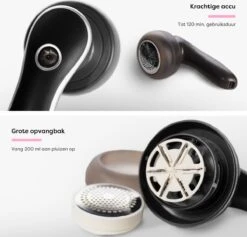 Fineza Pluizenverwijderaar – Electrisch – Ontpluizer – Ontpiller – Draadloos – Zwart/Antraciet -Leifheit Store 1200x1150 27