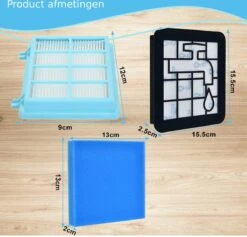 3x Filter Set Voor Philips PowerPro Compact & Power Pro Active En City Stofzuiger FC8010/01 FC8010/02 - Motor & Uitblaas Filter -Leifheit Store 1200x1150 33