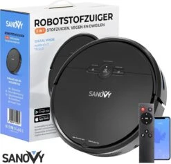 Sanovy 3 In 1 Robotstofzuiger Met Dweilfunctie - 1800 PA- Automatische Laadstation - Dweilrobot – App -Leifheit Store 1200x1158 10
