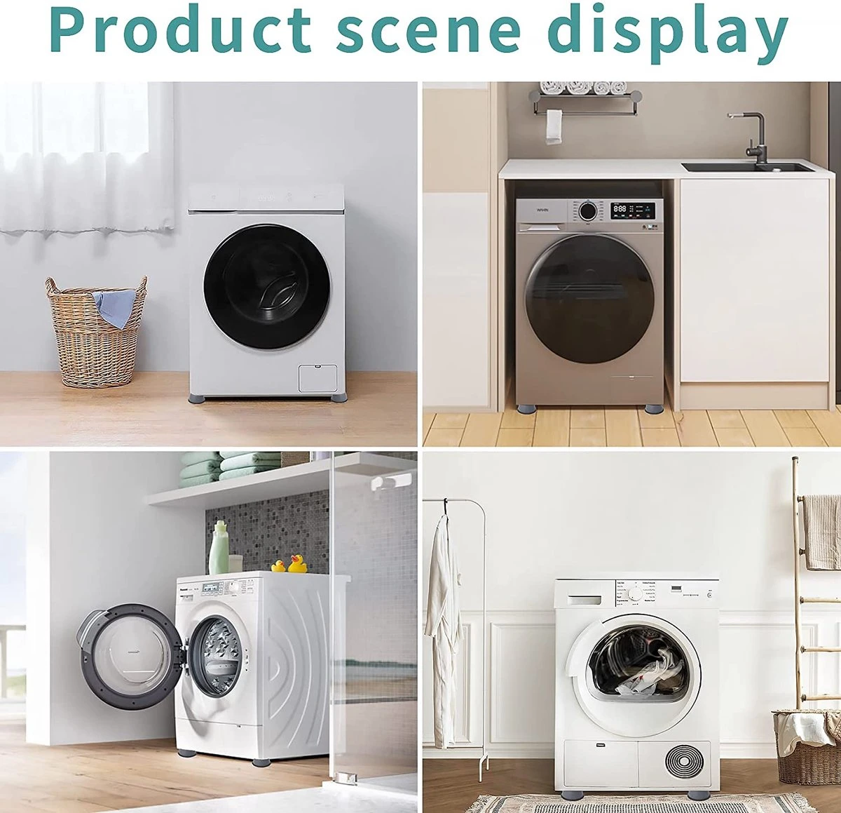 Doodadeals® Basic Wasmachine Dempers - 4 Stuks - Wasmachine Verhoger - Anti-trillingsmat Wasmachine - Meubelverhoger - Trilmat Wasmachine 4 Doodadeals® Basic Wasmachine Dempers - 4 Stuks - Wasmachine Verhoger - Anti-trillingsmat Wasmachine - Meubelverhoger - Trilmat Wasmachine - Afbeelding 4