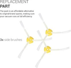 Kwmobile Borstelset Compatibel Met IRobot - Set Van 3 Zijborstels - Roomba 500/600/700-serie - Zijborstel Accessoire Voor Stofzuigerrobot -Leifheit Store 1200x1160 14