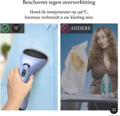 Carefree Kledingstomer - Handstomer - Stomer Kleding - Stoomstrijkijzer - Kleding Stomer - Blauw - Sinterklaas- -Leifheit Store 1200x1160 8