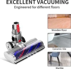 Gemotoriseerde Roterende Borstel -Compatible Met Dyson V7 V8 V10 V11 V15 -Turboborstel Zuigmond Elektrisch Mondstuk - Directe Aandrijving – Accessoires -Vloerborstel Met 4 LED-lampen Voor Tapijten En Harde Vloeren -Leifheit Store 1200x1162 7