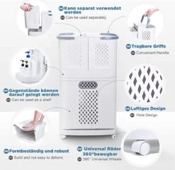 Wassorteerder – Wasmand Met 3 Vakken - Op Wieltjes - Valencia 8 Wassorteerder – Wasmand Met 3 Vakken - Op Wieltjes - Valencia -Leifheit Store 1200x1166 1