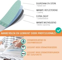 Buntes Brett® Strijkplankhoes Voor Stoomstrijkijzer (maat M) | Universeel Tot Max. 120x40 Cm | Strijkplankhoes Om Snel En Gemakkelijk Te Strijken | Made In EU | Geschikt Voor Stoomstrijkstation | Blauw -Leifheit Store 1200x1171 10