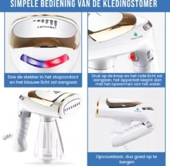 TibaGoods Luxe Kledingstomer - Handstomer - Ontkreuker - Stoomreiniger - Warmt Snel Op - Inclusief 2 Opzetborstels - 1600w - 250ml 15 TibaGoods Luxe Kledingstomer - Handstomer - Ontkreuker - Stoomreiniger - Warmt Snel Op - Inclusief 2 Opzetborstels - 1600w - 250ml -Leifheit Store 1200x1171 14