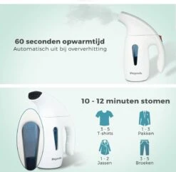 LifeGoods Kledingstomer - Handstomer Voor Kleding/Textiel/Stof - 180ML Tank - Wit -Leifheit Store 1200x1172 11