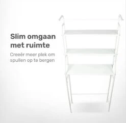 LBB - Toiletmeubel - Ruimte Besparend - WC - Kast - Meubel - 3 Planken - Wit - Toilet - Kastje - Badkamer 10 LBB - Toiletmeubel - Ruimte Besparend - WC - Kast - Meubel - 3 Planken - Wit - Toilet - Kastje - Badkamer -Leifheit Store 1200x1172 15