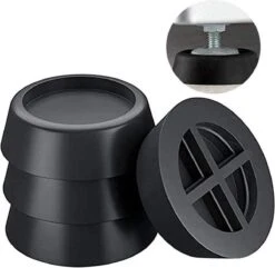 TIKKENS Trillingsdempers Wasmachine/Droogkast - Set Van 4 Stuks - Trillingsmat - Voetjes Droger - Demper - Anti Vibratie - Antislip Rubber - Wit 9 TIKKENS Trillingsdempers Wasmachine/Droogkast - Set Van 4 Stuks - Trillingsmat - Voetjes Droger - Demper - Anti Vibratie - Antislip Rubber - Wit -Leifheit Store 1200x1173 5