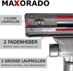 Maxorado Parket Zuigmond Voor Harde Vloeren, Borstel, Stofzuigermond Vloerzuigmond Reserveonderdeel Voor Stofzuiger Compatibel Met Dyson 914617-01 V8 V8 V10 SV10 SV11 V15 V12 SV06 DC41 DC44 DC21 DC22 DC23 DC2 DC24 DC29 -Leifheit Store 1200x1173 9