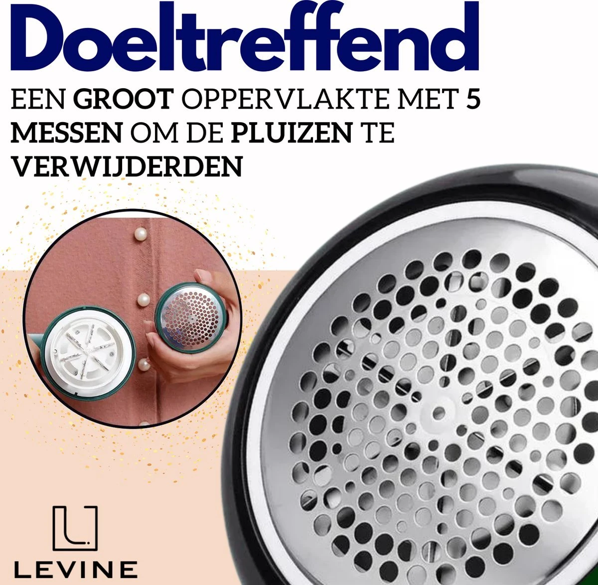 V2 Levine Pluizenverwijderaar - Pluizentondeuse - Ontpluizer - Premium Lint Remover - Elektrisch - Oplaadbaar - Inclusief Oplader 4 V2 Levine Pluizenverwijderaar - Pluizentondeuse - Ontpluizer - Premium Lint Remover - Elektrisch - Oplaadbaar - Inclusief Oplader - Afbeelding 4