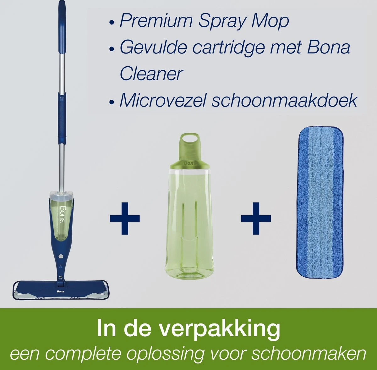 Bona Premium Spray Mop - Alles-in-1 Dweilsysteem - Vloerwisser Inclusief Harde Vloer, Tegel/ Laminaat Reiniger & Microvezel Reinigingspad - Streeploos - Sneldrogend 6 Bona Premium Spray Mop - Alles-in-1 Dweilsysteem - Vloerwisser Inclusief Harde Vloer, Tegel/ Laminaat Reiniger & Microvezel Reinigingspad - Streeploos - Sneldrogend - Afbeelding 6