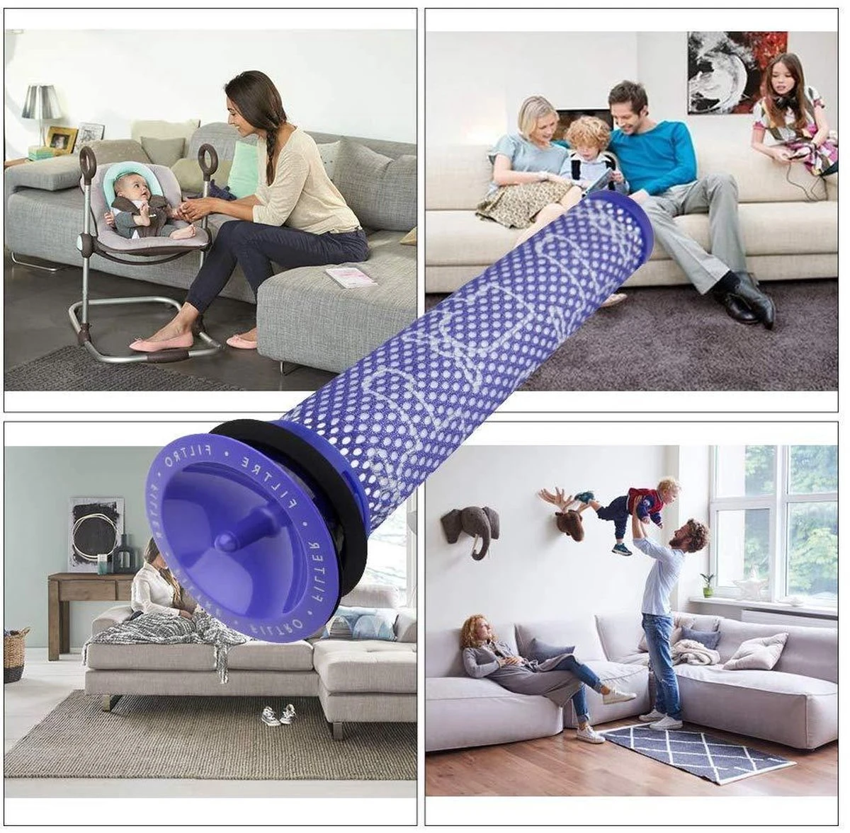 Wasbare HEPA Filterset – Pre En Post Filter - Geschikt Voor Dyson V7 / V8 6 Wasbare HEPA Filterset – Pre En Post Filter - Geschikt Voor Dyson V7 / V8 - Afbeelding 6