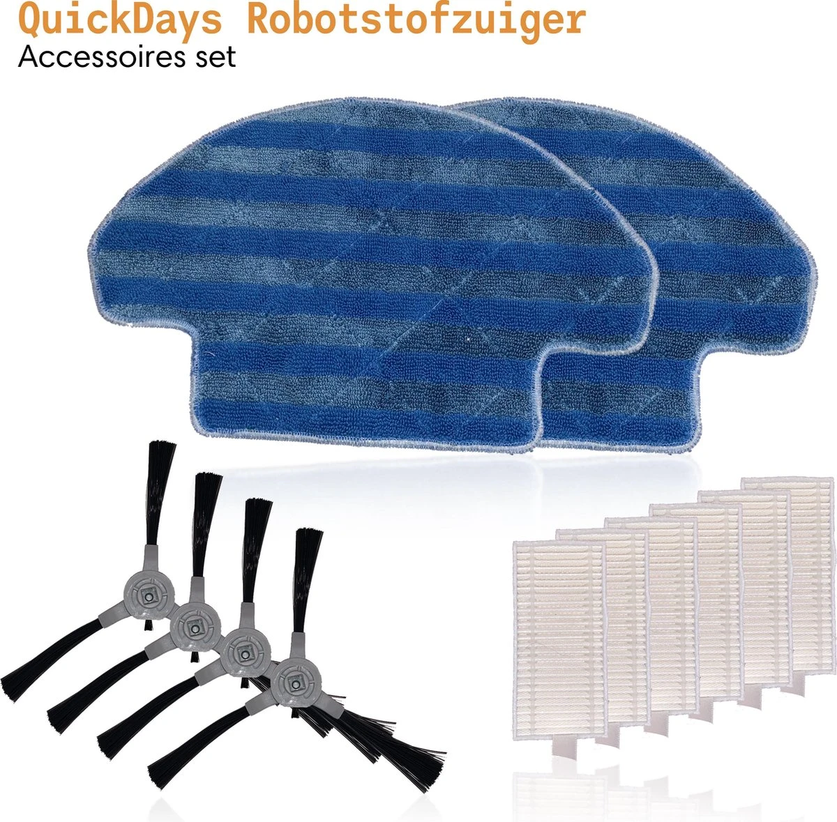 Accessoires Set CleanDays Robotstofzuiger - Geschikt Voor De D2- Series 1 Accessoires Set CleanDays Robotstofzuiger - Geschikt Voor De D2- Series