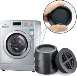 TIKKENS Trillingsdempers Wasmachine/Droogkast - Set Van 4 Stuks - Trillingsmat - Voetjes Droger - Demper - Anti Vibratie - Antislip Rubber - Wit 10 TIKKENS Trillingsdempers Wasmachine/Droogkast - Set Van 4 Stuks - Trillingsmat - Voetjes Droger - Demper - Anti Vibratie - Antislip Rubber - Wit -Leifheit Store 1200x1180 12
