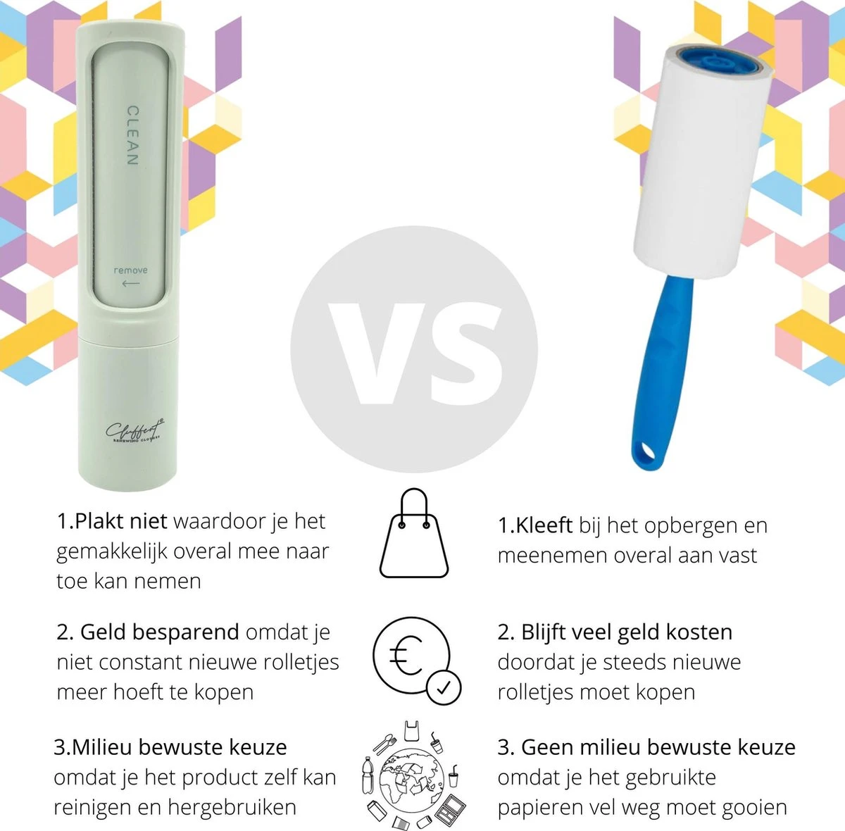 Pluizenverwijderaar - Ontpluizer - Kledingroller – Pluizenroller - Kleefroller - Kledingborstel - Pluizentondeuse - Huisdierhaar Verwijderaar 4 Pluizenverwijderaar - Ontpluizer - Kledingroller – Pluizenroller - Kleefroller - Kledingborstel - Pluizentondeuse - Huisdierhaar Verwijderaar - Afbeelding 4