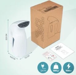 LifeGoods Kledingstomer - Handstomer Voor Kleding/Textiel/Stof - 180ML Tank - Wit -Leifheit Store 1200x1182 12