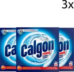 Calgon 3 In 1 Poeder Wasmachine Reiniger En Anti Kalk - 3 X 1,5kg - 3 X 60doseringen
