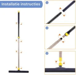 Classic Watertrekker - Met Telescoopsteel (110-138 Cm) - 43.5 Cm Veegbreedte - Vloertrekker - Aftrekker - Douche Trekker -Leifheit Store 1200x1182