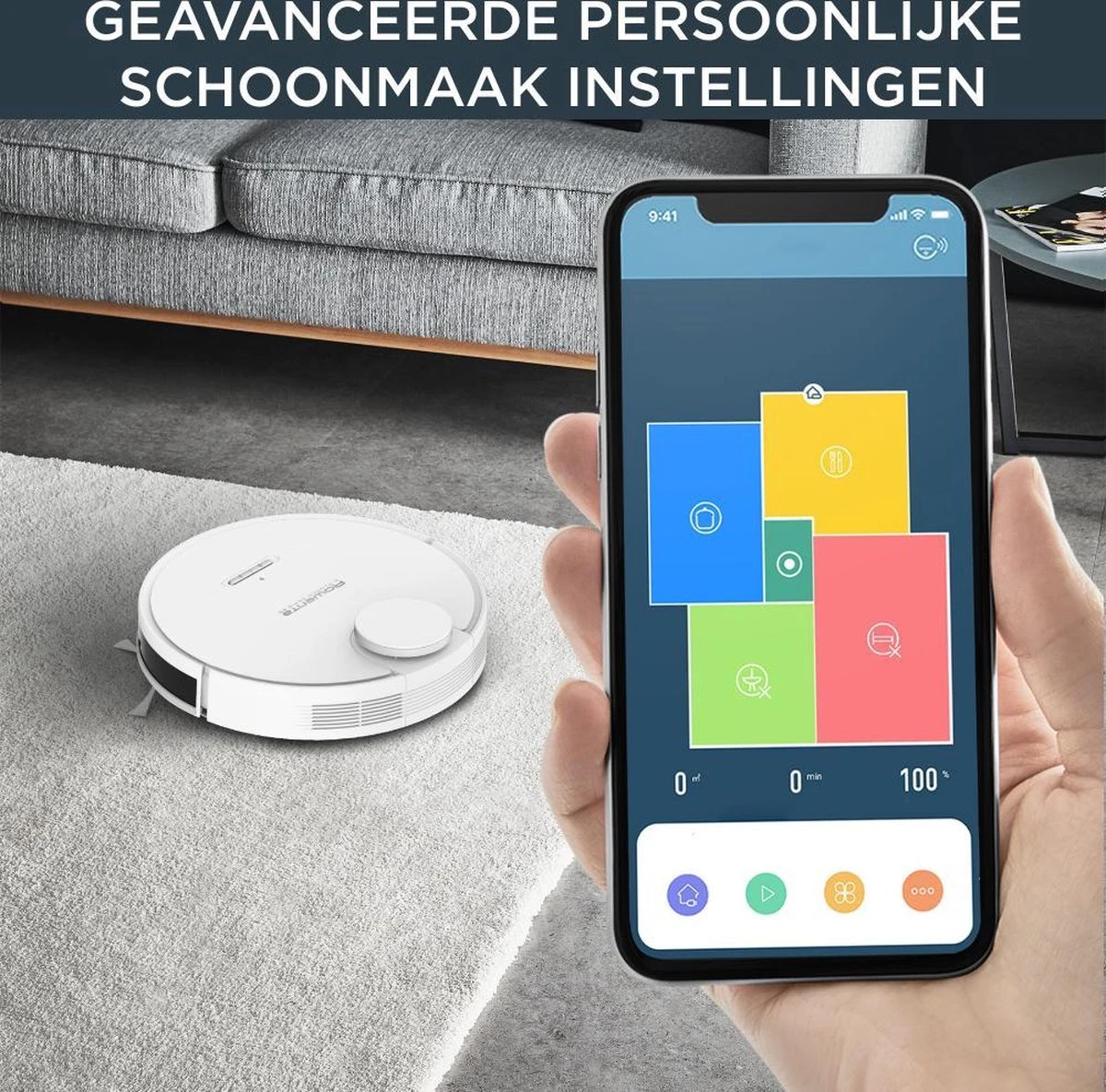 Rowenta X-plorer Serie 95 RR7987 - Robotstofzuiger Met Dweilfunctie 14 Rowenta X-plorer Serie 95 RR7987 - Robotstofzuiger Met Dweilfunctie - Afbeelding 14