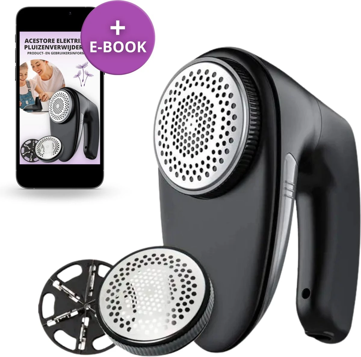 Merkloos Acestore Elektrische Pluizenverwijderaar + GRATIS EBook! - Ontpluizer - Pluizentondeuse - Draadloos En Oplaadbaar - Pluizenborstel - Stoffen Scheerapparaat 1 Merkloos Acestore Elektrische Pluizenverwijderaar + GRATIS EBook! - Ontpluizer - Pluizentondeuse - Draadloos En Oplaadbaar - Pluizenborstel - Stoffen Scheerapparaat
