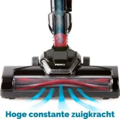 PRIMO PR504SV Stofzuiger Zonder Zak - 3-in-1 Steelstofzuiger Draadloos - Kruimelzuiger - HEPA Filter - Zwart/Rood -Leifheit Store 1200x1185 6