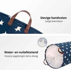 MAESON Wasmand Met Deksel - Opvouwbaar - Waterdicht - 72 L - Opbergmand Kinderkamer - Blauw 13 MAESON Wasmand Met Deksel - Opvouwbaar - Waterdicht - 72 L - Opbergmand Kinderkamer - Blauw -Leifheit Store 1200x1186 1