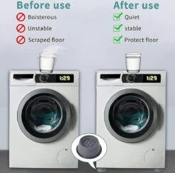 Doodadeals® Basic Wasmachine Dempers - 4 Stuks - Wasmachine Verhoger - Anti-trillingsmat Wasmachine - Meubelverhoger - Trilmat Wasmachine 13 Doodadeals® Basic Wasmachine Dempers - 4 Stuks - Wasmachine Verhoger - Anti-trillingsmat Wasmachine - Meubelverhoger - Trilmat Wasmachine -Leifheit Store 1200x1187 8