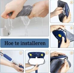 Premium Driehoekige Dweil Met Wringer - Verstelbaar En 360 Graden Draaibaar – Dweilsysteem Incl. 3 Microvezel Doeken -Leifheit Store 1200x1188