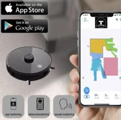 TONIHOMI® S8 - Robotstofzuiger Met Dweilfunctie - Automatisch Legen - Automatisch Opladen - LDS Laser Navigatie - Zwart -Leifheit Store 1200x1190 3