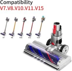 Gemotoriseerde Roterende Borstel -Compatible Met Dyson V7 V8 V10 V11 V15 -Turboborstel Zuigmond Elektrisch Mondstuk - Directe Aandrijving – Accessoires -Vloerborstel Met 4 LED-lampen Voor Tapijten En Harde Vloeren -Leifheit Store 1200x1191 17