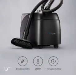 Biione - Kledingstomer - 2000W - Mat Zwart - Stomer Kleding - Steamer -Leifheit Store 1200x1192 16