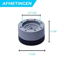 Minismus Wasmachine Trillingsdempers Set Van 4 Stuks - Zwart Vibratie Demper Pads - Antislipmatjes - Trillingsmat 3.5 CM 12 Minismus Wasmachine Trillingsdempers Set Van 4 Stuks - Zwart Vibratie Demper Pads - Antislipmatjes - Trillingsmat 3.5 CM -Leifheit Store 1200x1192 19