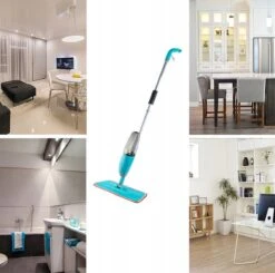 Merkloos Spray Mop - Schoonmaak Zwabber Vloermop Dweil Dweilstok Reiniger Met Steel & Microvezel Doek -Leifheit Store 1200x1192 3