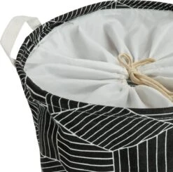 QUVIO Wasmand Met Handvaten - Waszak Met 1 Compartiment - Wassorteerder - Wasmanden - Wasbox - Opbergmand - Opbergmand Kinderkamer - Speelgoedmand - Opvouwbaar - Hexagon Patroon - 43 L - Jute - 33 X 33 X 40 Cm (lxbxh) - Zwart En Wit -Leifheit Store 1200x1192 6