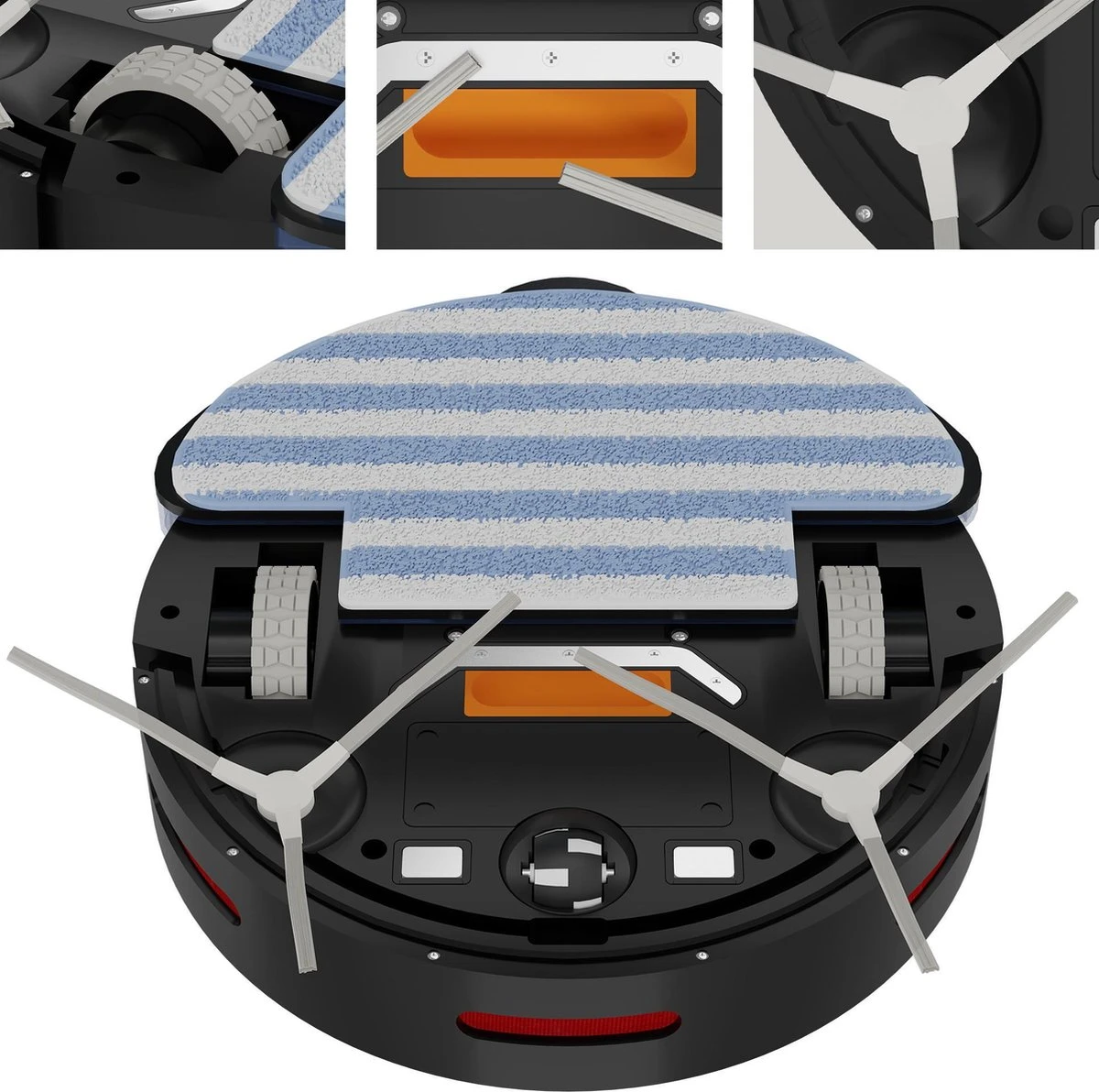 Looki 3-in-1 Robotstofzuiger Met Dweilfunctie - Automatisch - Met Laadstation - Draadloze Robot Stofzuiger - 45DB - Zwart 2 Looki 3-in-1 Robotstofzuiger Met Dweilfunctie - Automatisch - Met Laadstation - Draadloze Robot Stofzuiger - 45DB - Zwart - Afbeelding 2