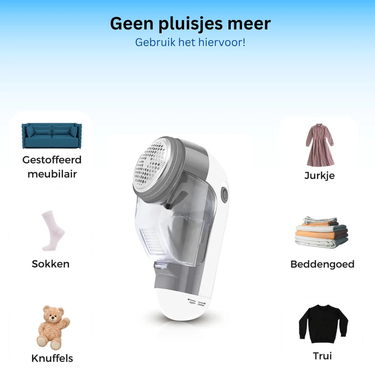 - Elektrische Pluizenverwijderaar - Lint Remover - Pluizendief - Ontpluizer - Pluizentondeuse 6 - Elektrische Pluizenverwijderaar - Lint Remover - Pluizendief - Ontpluizer - Pluizentondeuse - Afbeelding 6