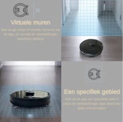 TONIHOMI® S8 - Robotstofzuiger Met Dweilfunctie - Automatisch Legen - Automatisch Opladen - LDS Laser Navigatie - Zwart -Leifheit Store 1200x1193 9