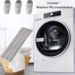 W&Z® Spray Mop - Schoonmaak Dweilsysteem - Vloerwisser Met Spray Functie - Vloertrekker Met Steel - Vloerreiniger - Wit -Leifheit Store 1200x1194 1