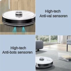 TONIHOMI® V8 - Robotstofzuiger Met Dweilfunctie - Automatisch Legen - Automatisch Opladen - LDS Laser Navigatie - Wit -Leifheit Store 1200x1194 12