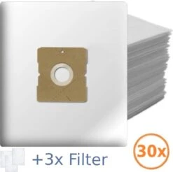 30x Inventum SZ300 - Stofzuigerzakken 3 Liter + 3x Filter Extra Sterk Synthetisch ST306RZA ST306BZA Stofzakken Stofzuigerzak