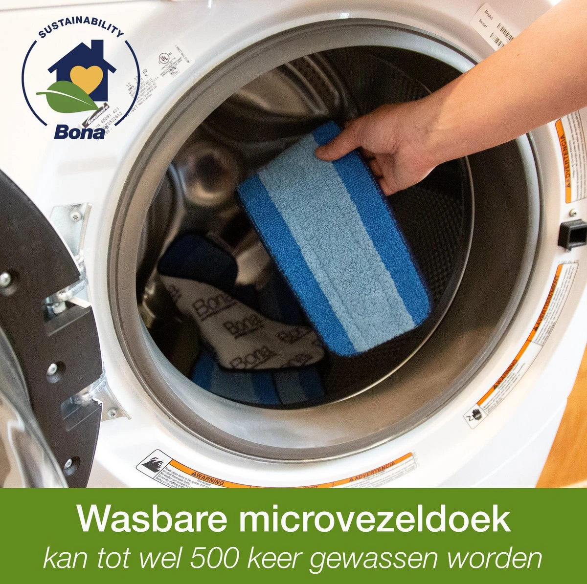 Bona Premium Spray Mop - Alles-in-1 Dweilsysteem - Vloerwisser Inclusief Harde Vloer, Tegel/ Laminaat Reiniger & Microvezel Reinigingspad - Streeploos - Sneldrogend 7 Bona Premium Spray Mop - Alles-in-1 Dweilsysteem - Vloerwisser Inclusief Harde Vloer, Tegel/ Laminaat Reiniger & Microvezel Reinigingspad - Streeploos - Sneldrogend - Afbeelding 7